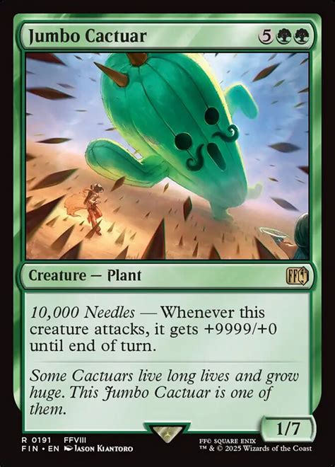 jumbo cactuar card ff8